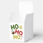 HO HO HO HO+Christmas Pudding, Snoep, Sneeuwvlok Bedankdoosjes (Geopend)