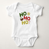 HO HO HO HO+Christmas Pudding, Snoep, Sneeuwvlok Romper (Voorkant)