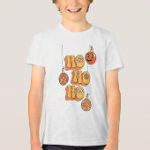 Ho Ho Ho Ho - Groovy Kerstfeest Tri-Blend Shirt (Voorkant)