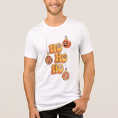 Ho Ho Ho Ho - Groovy Kerstfeest Tri-Blend Shirt (Voorkant)