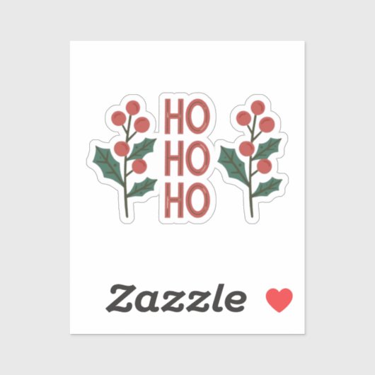 Ho Ho Ho Ho: het hele seizoen Jolly Vibes versprei Sticker (Vel)