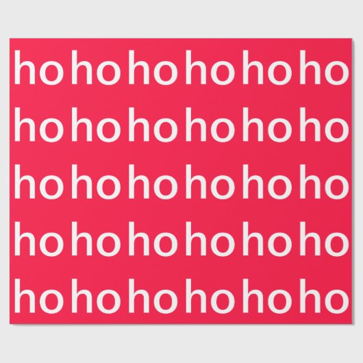 Ho-Ho-Ho-Ho inpakpapier (Vlak)