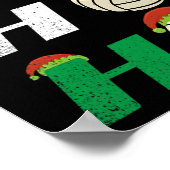 Ho Ho Ho Ho - Kerst Volleybal Team Speler Enthus Poster (Hoek)