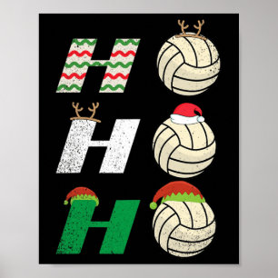 Ho Ho Ho Ho - Kerst Volleybal Team Speler Enthus Poster