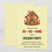 Ho-Ho-Ho-Ho Kerstfeest Uitnodiging (Voorkant / Achterkant)