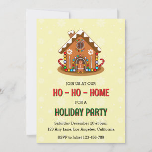 Ho-Ho-Ho-Ho Kerstfeest Uitnodiging