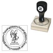 HO HO HO HO Kerstmis Kalligrafie Gepersonaliseerde Rubberstempel (Gestempeld)