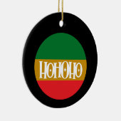 Ho Ho Ho Ho - Kerstversiering Keramisch Ornament (Rechts)
