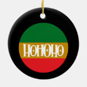 Ho Ho Ho Ho - Kerstversiering Keramisch Ornament (Achterkant)