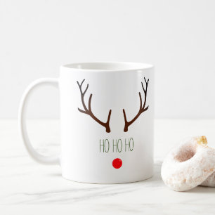 "Ho ho ho ho" Minimale Rudolph the Red Nosed Reind Koffiemok