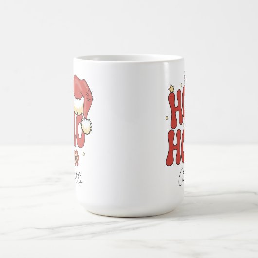Ho ho ho ho mok, Vrolijke kerst mok, kerstcadeau Koffiemok (Center)
