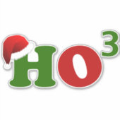 Ho Ho Ho Ho Sticker (Voorkant)