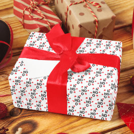 Ho Ho Ho Ho: Vrolijk kerstfeest Cadeaupapier