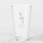 Ho Ho Ho Ho: Vrolijk kerstfeest Glas (Achterkant)