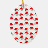 Ho Ho Ho Ho: Vrolijk kerstfeest Keramisch Ornament (Achterkant)