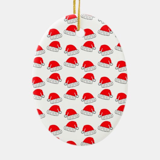 Ho Ho Ho Ho: Vrolijk kerstfeest Keramisch Ornament (Achterkant)