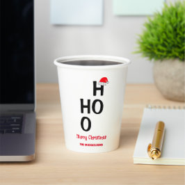 Ho Ho Ho Ho: Vrolijk kerstfeest Papieren Bekers