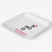 Ho Ho Ho Ho: Vrolijk kerstfeest Papieren Bordje (Gebogen)