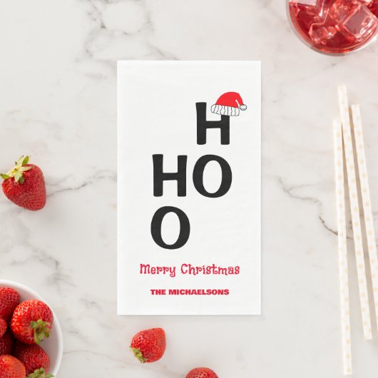 Ho Ho Ho Ho: Vrolijk kerstfeest Servet (Insitu)