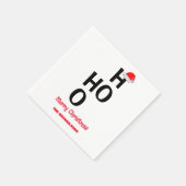 Ho Ho Ho Ho: Vrolijk kerstfeest Servet (Hoek)