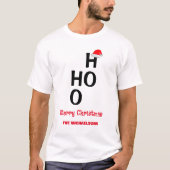 Ho Ho Ho Ho: Vrolijk kerstfeest T-shirt (Voorkant)
