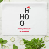 Ho Ho Ho Ho: Vrolijk kerstfeest Theedoek (Gevouwen)