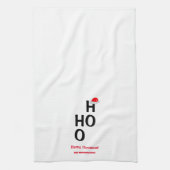 Ho Ho Ho Ho: Vrolijk kerstfeest Theedoek (Verticaal)