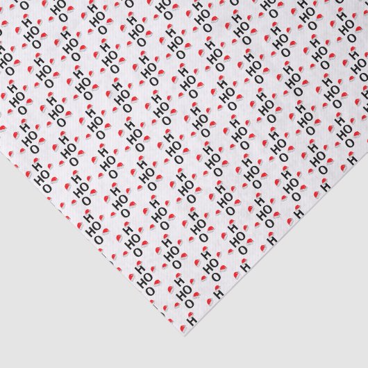 Ho Ho Ho Ho: Vrolijk kerstfeest Tissuepapier (Detail)