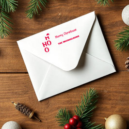 Ho Ho Ho Ho: Vrolijk kerstfeest Zelfinktende Stempel