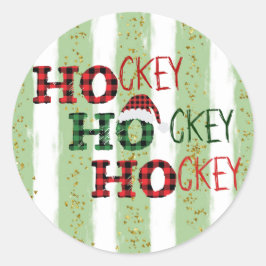 Ho Ho Ho - Hockey Hockey Hockey Ronde Sticker