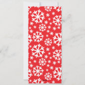 Ho Ho Ho Holiday-fotokaart met patterned Backer Feestdagenkaart (Achterkant)