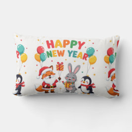 Ho Ho Ho Holiday Fun Throw Pillow-New Year Kussen