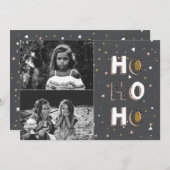 Ho Ho Ho Holiday Kaart (Voorkant / Achterkant)