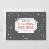 Ho Ho Ho Holiday Kaart (Achterkant)