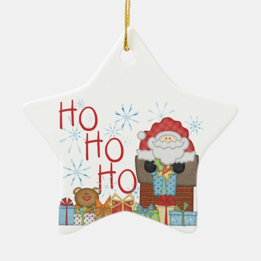 Ho Ho Ho Holiday Keepsake Ornament (Voorkant)