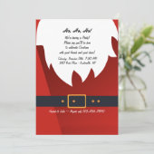 Ho, Ho, Ho Holiday Party Uitnodiging (Staand voorkant)