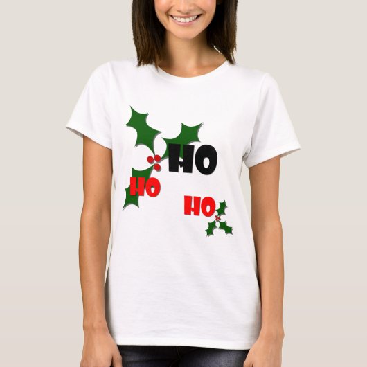 Ho Ho Ho Holly & Berries Shirt (Voorkant)
