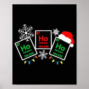 Ho Ho Ho Holmium Chemie Element 67 Periodiek Syste Poster
