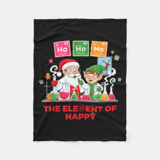 Ho Ho Ho Holmium Chemistry Element 67 Meme Of Peri Fleece Deken (Voorkant)