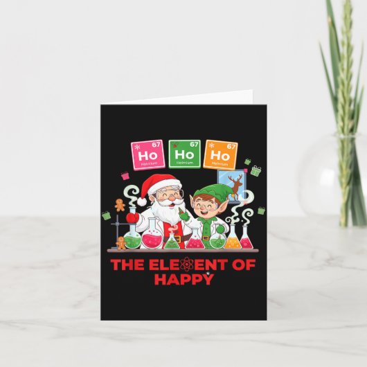 Ho Ho Ho Holmium Chemistry Element 67 Meme Of Peri Kaart (Voorkant)