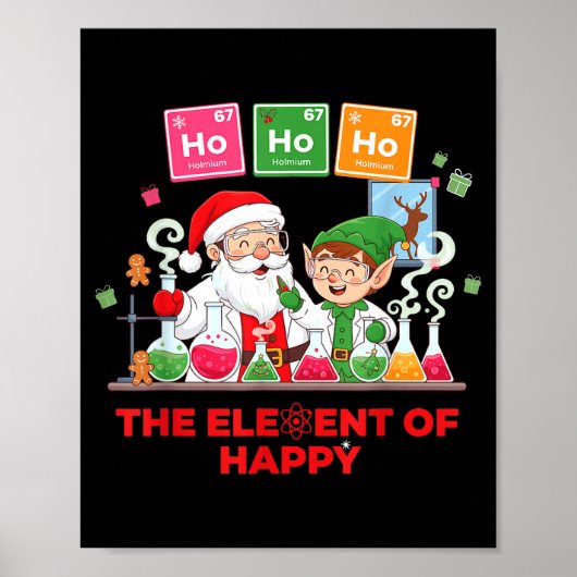 Ho Ho Ho Holmium Chemistry Element 67 Meme Of Peri Poster (Voorkant)
