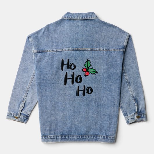 HO HO HO Holy Berry Denim Jacket (Achterkant)