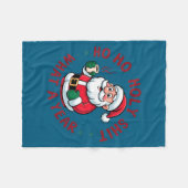 Ho Ho Ho Holy What A Year Funny Santa Christmas Pa Fleece Deken (Voorkant (Horizontaal))