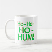 "Ho-Ho-Ho-Hum" Green Logo Koffiemok (Links)