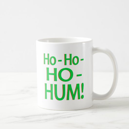"Ho-Ho-Ho-Hum" Green Logo Koffiemok (Rechts)