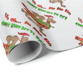 Ho Ho Ho Hump Day kerstkamelenpakpapier Cadeaupapier (Rol Hoek)