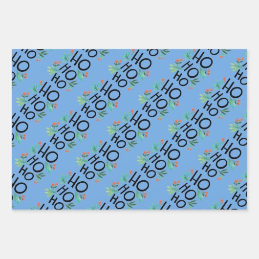 Ho Ho Ho Inpakpapier Vel (Voorkant)