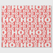 Ho Ho Ho Jokes Pattern Santa Gezegde Ho Ho Chris Cadeaupapier (Vlak)