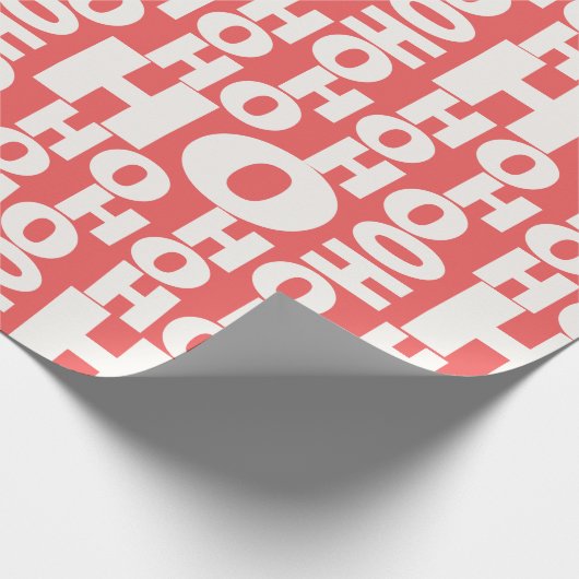 Ho Ho Ho Jokes Pattern Santa Gezegde Ho Ho Chris Cadeaupapier (Hoek)