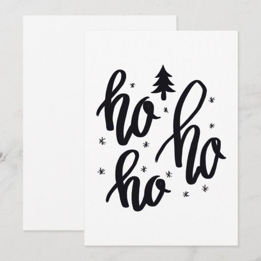 ho ho ho Karte Feestdagenkaart (Voorkant / Achterkant)